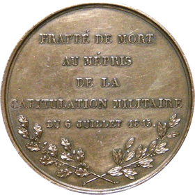 Revers médaille Ney Revers médaille Ney