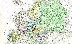 Carte d'Europe dressée par Desbuissons - Géographe, Paris, 1877