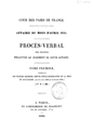 Procès-verbal des séances (tome 1)