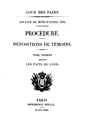 Dépositions des témoins de Lyon