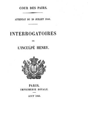 Les interrogatoires de Henry