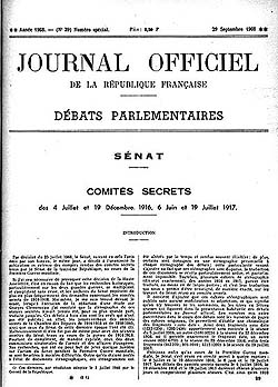 Journal officiel des débats