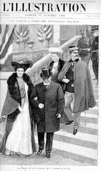 Le retour à Paris des souverains italiens